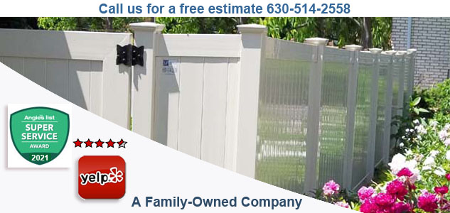 PVC fence installation